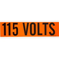 115 Volts Conduit and Voltage Labels| Buy online