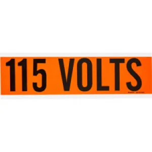 115 Volts Conduit and Voltage Labels| Buy online