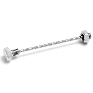 14 Gauge Optical Illusion Bolt Nuts And Bolts Industrial Barbell 38mm