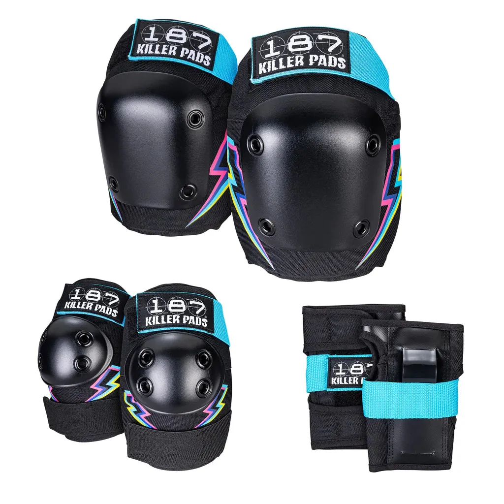 187 Killer Pads KIDS PAD SIX PACK - ELECTRIC BOLT