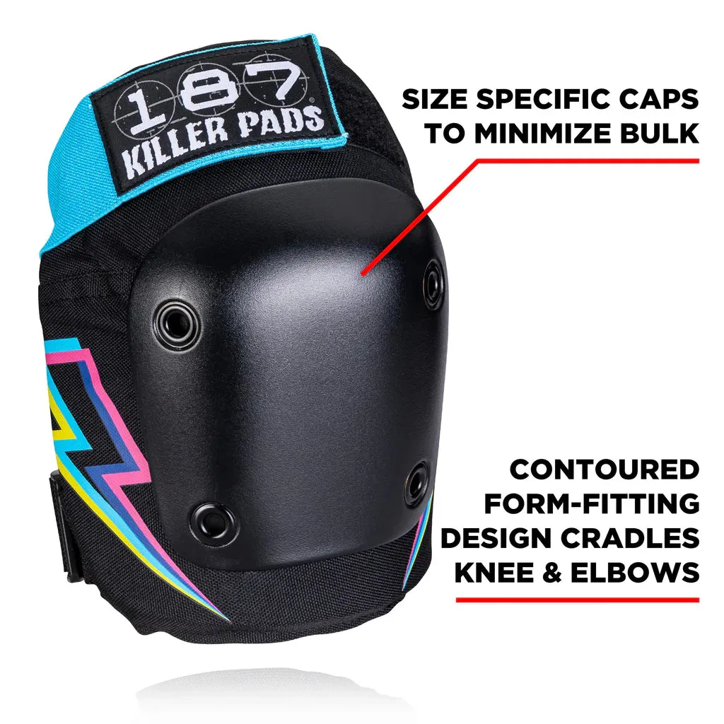 187 Killer Pads KIDS PAD SIX PACK - ELECTRIC BOLT