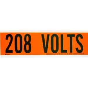 208 Volts Conduit and Voltage Labels| Buy online