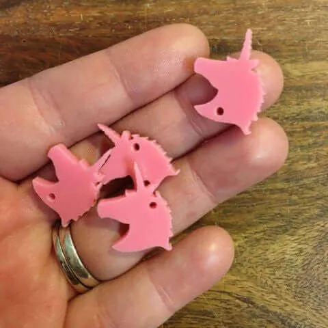 20mm Unicorn Cameo Charms - 10 Pairs