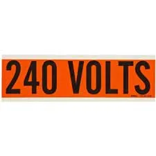 240 Volts Conduit and Voltage Labels| Buy online