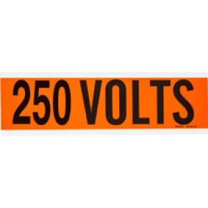 250 Volts Conduit and Voltage Labels| Buy online