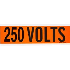250 Volts Conduit and Voltage Labels| Buy online