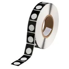 3" Core Raised Panel Polyester Circular Hole Push Button Labels| Buy online
