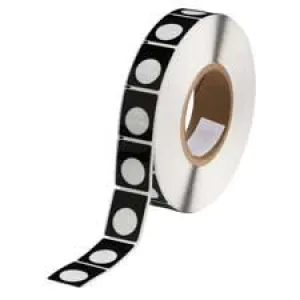 3" Core Raised Panel Polyester Circular Hole Push Button Labels| Buy online