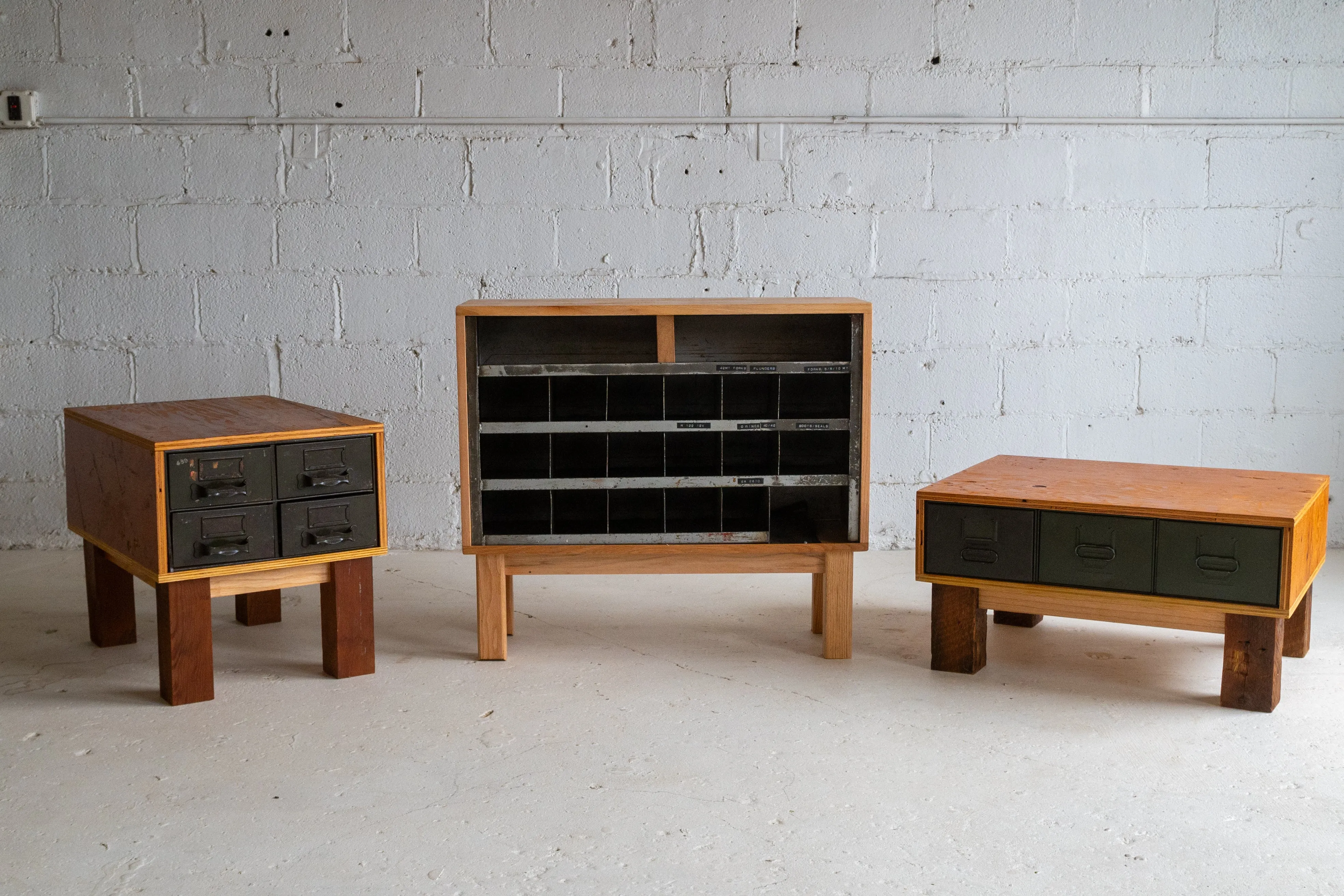 4-Drawer Industrial Cabinet | Reclaimed Wood