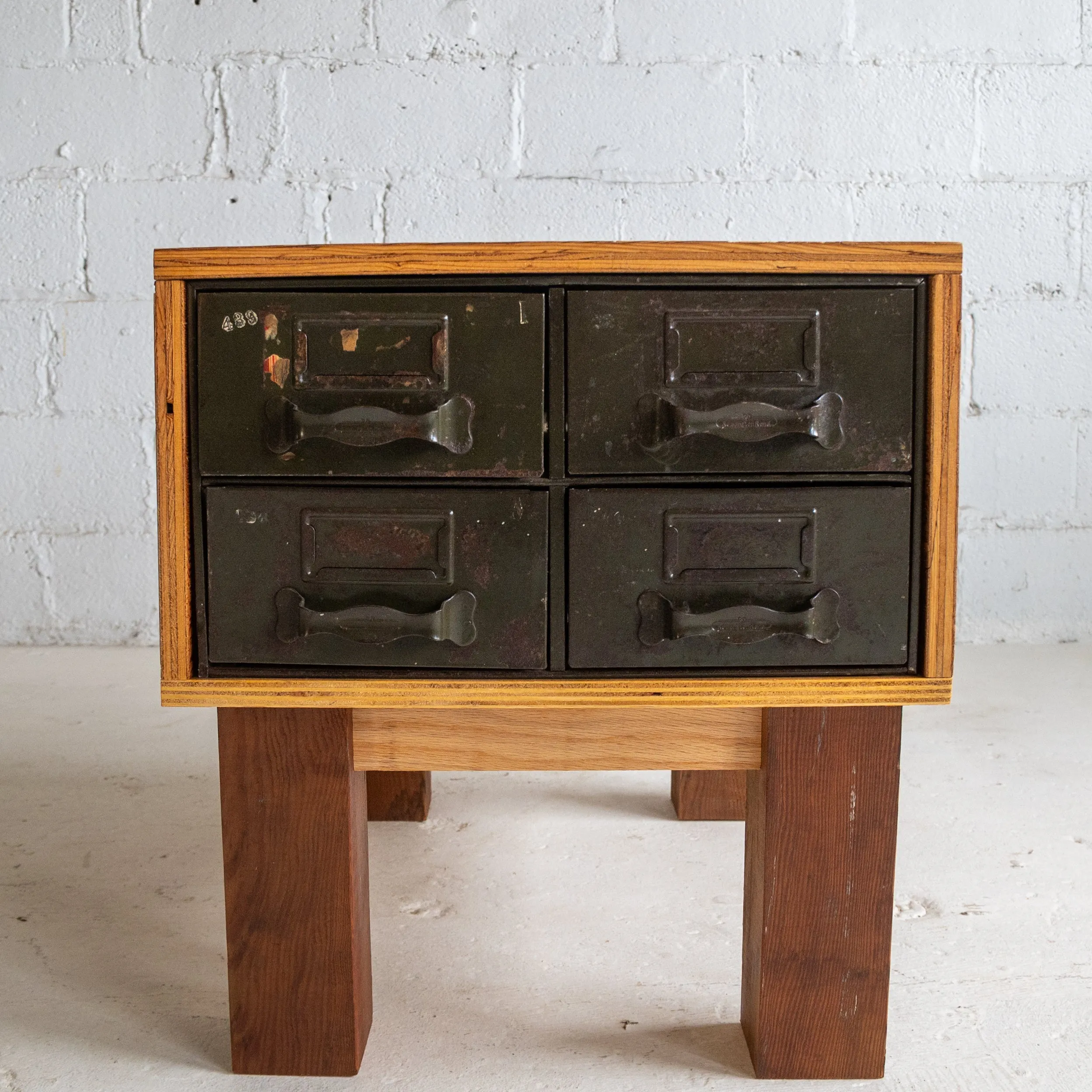 4-Drawer Industrial Cabinet | Reclaimed Wood