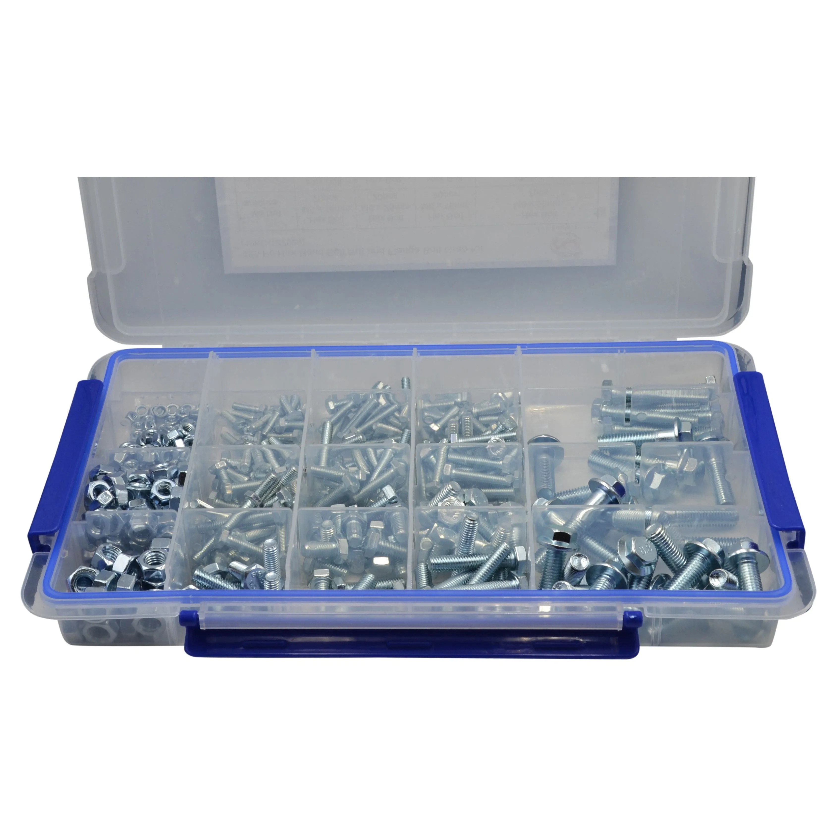 455 Piece Flange Head Bolt and Nut Grab Kit Assortment