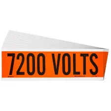7200 Volts Conduit and Voltage Labels| Buy online