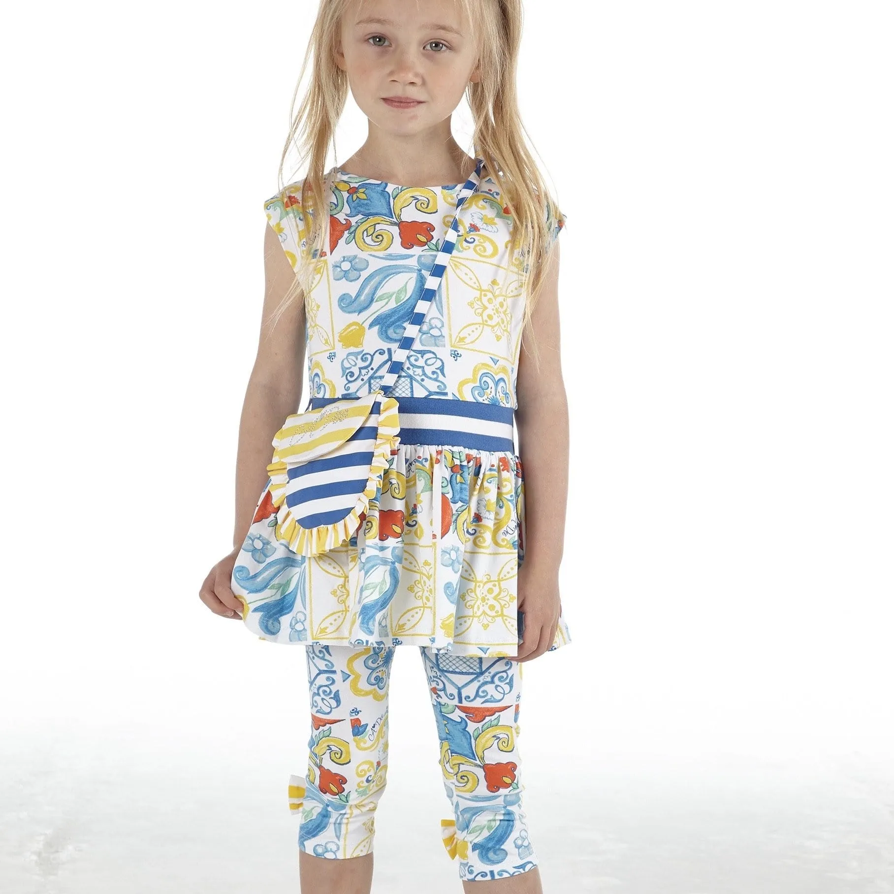 A DEE - Tile  Print Leggings Set