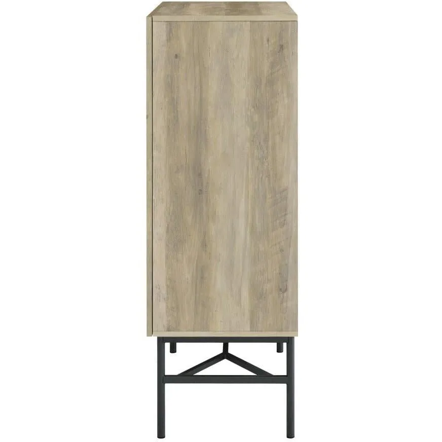 Accent Cabinet With Glass Shelves