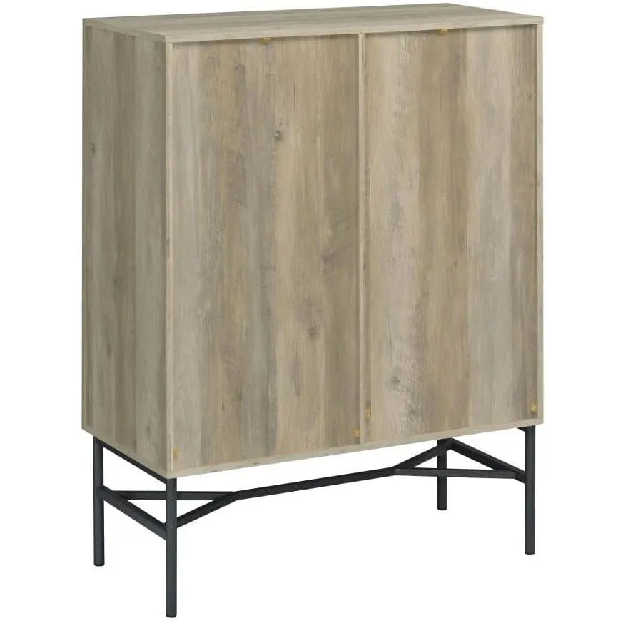 Accent Cabinet With Glass Shelves