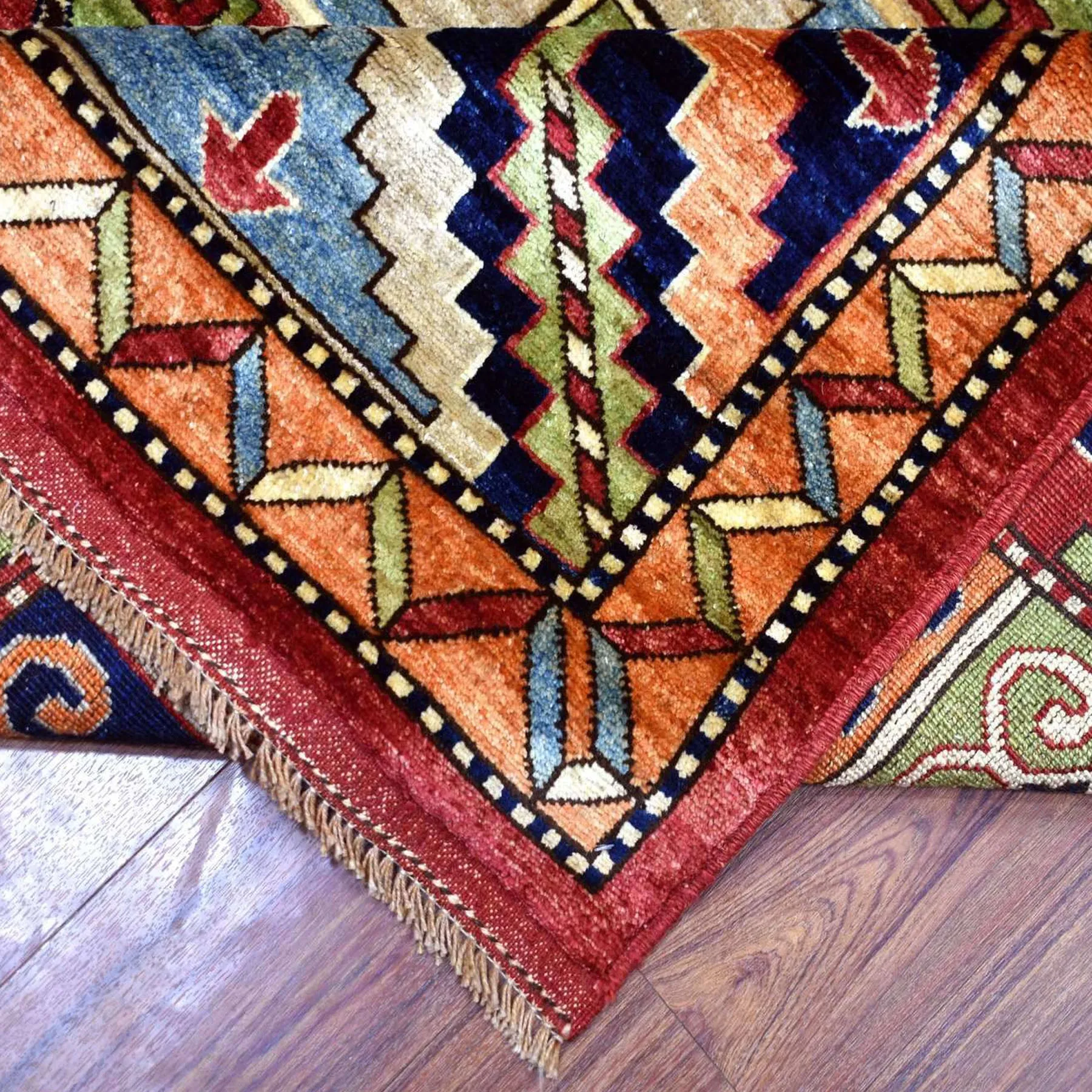 Afghan Hand-Knotted Peshawar Handmade Wool Rug (Size 9.1 X 12.0) Cwral-8841