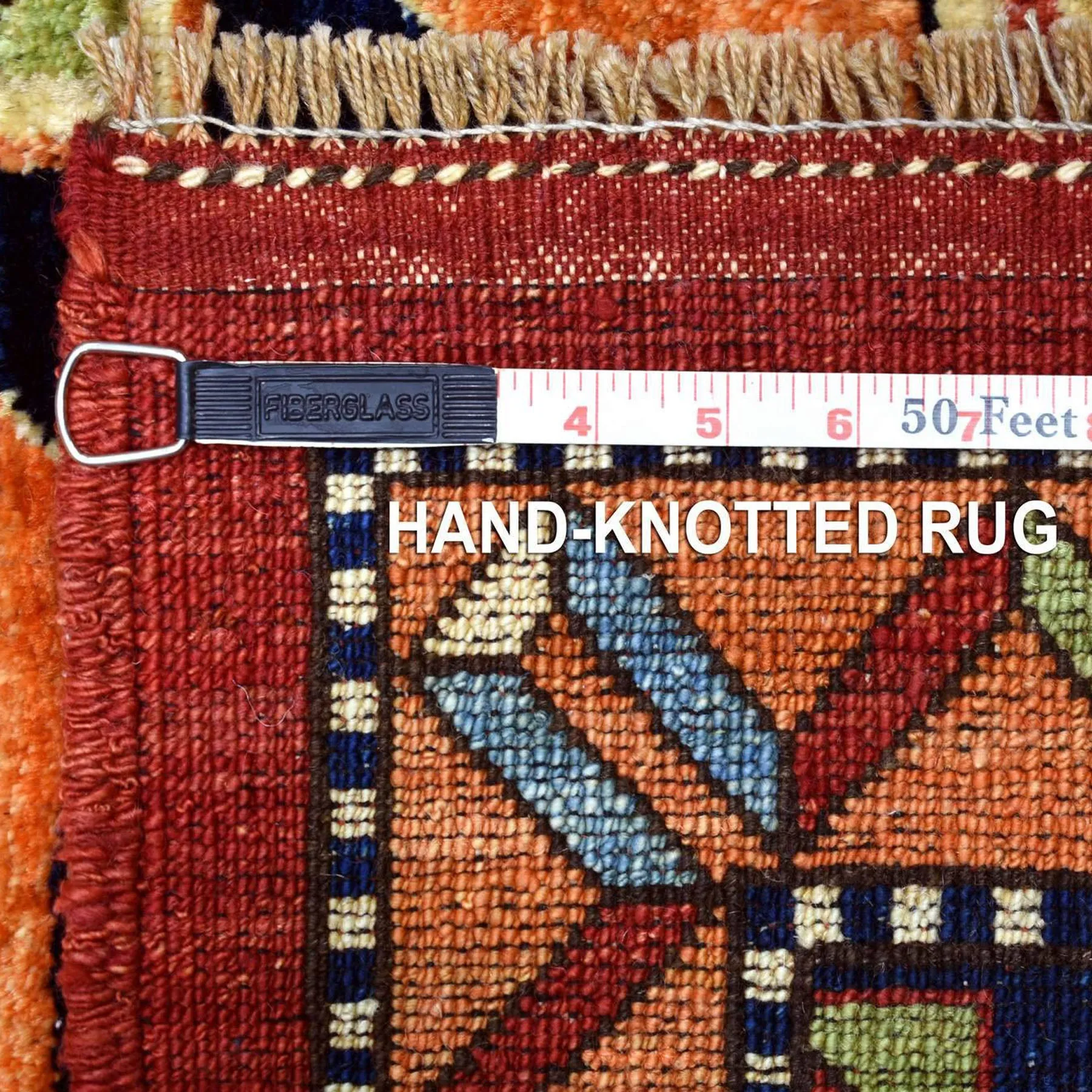 Afghan Hand-Knotted Peshawar Handmade Wool Rug (Size 9.1 X 12.0) Cwral-8841