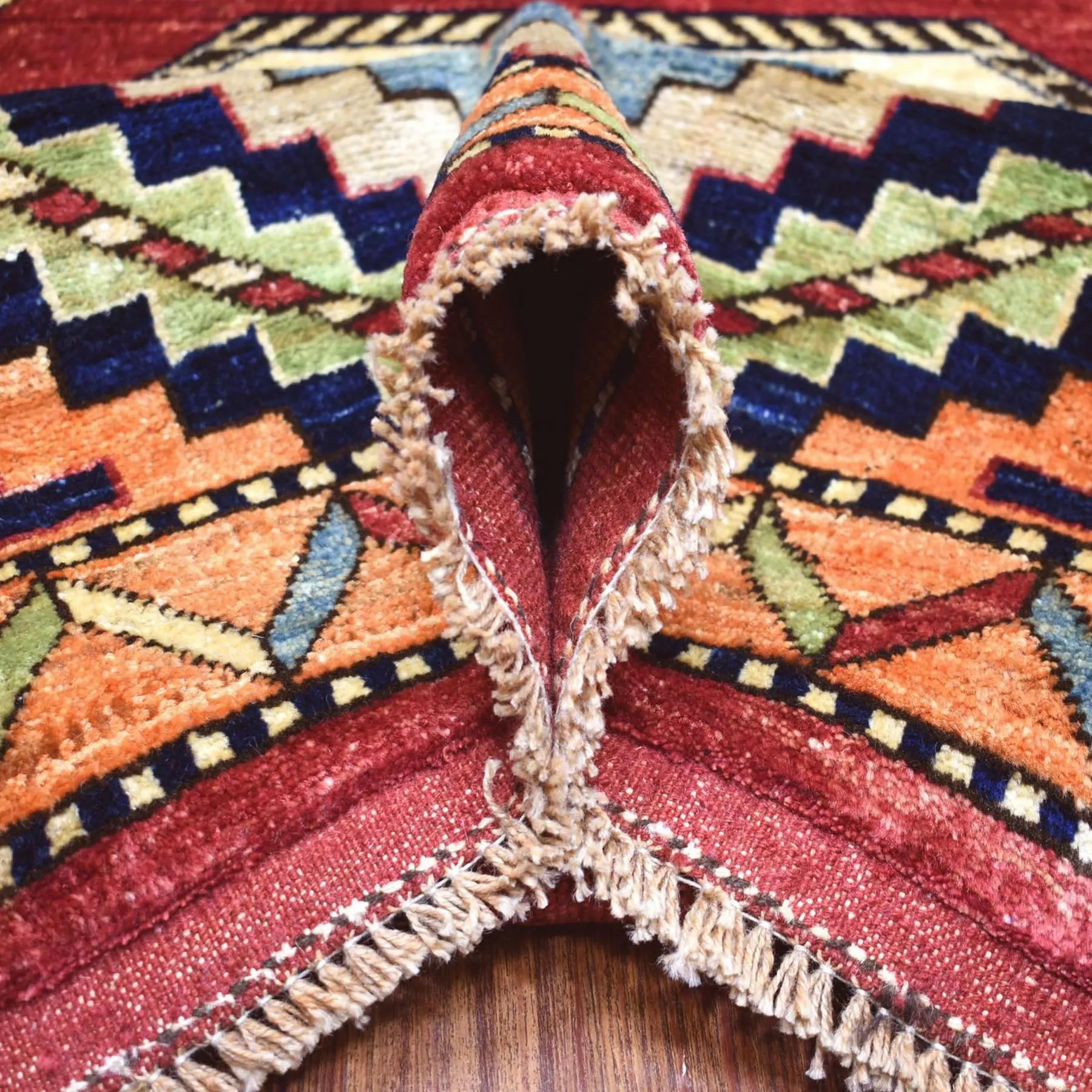 Afghan Hand-Knotted Peshawar Handmade Wool Rug (Size 9.1 X 12.0) Cwral-8841