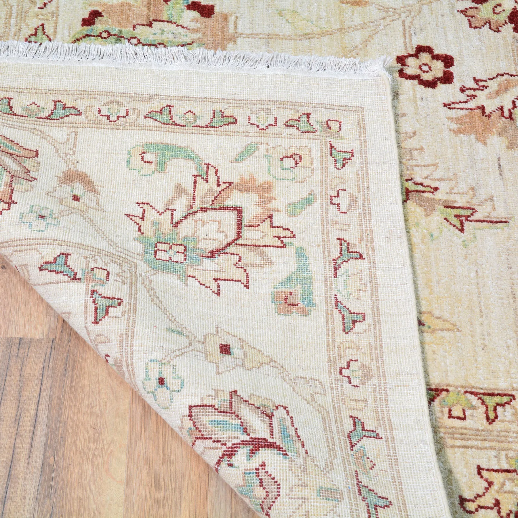 All Over Floral Design Wool Handmade Oriental Rug (Size 8.5 X 11.0) Cwral-10863