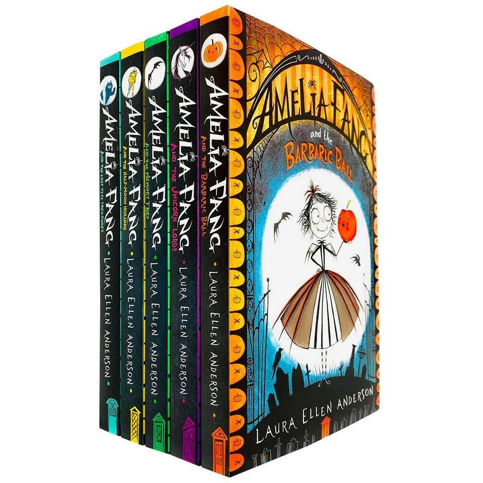 Amelia Fang Series 5 Books Collection Set by Laura Ellen Anderson (Barbaric Ball, Unicorn Lords)