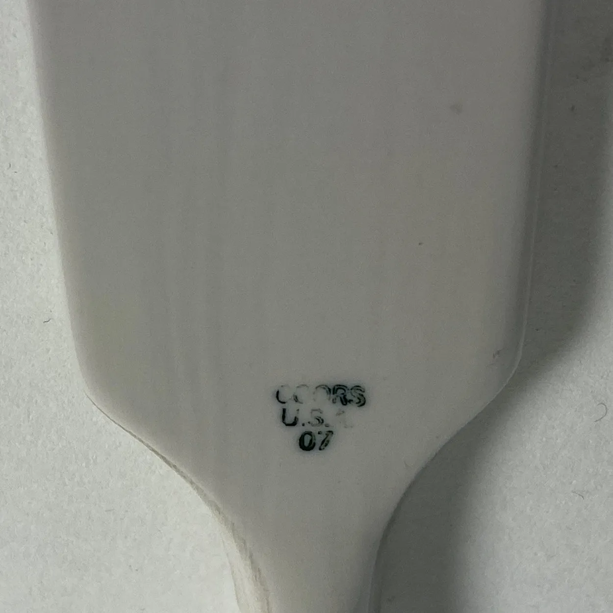 American Coors Glazed Porcelain Scientific Labware Spoon and Spatula