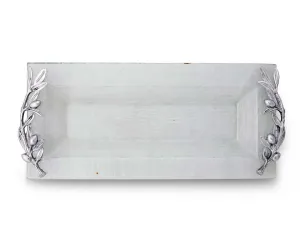 Arthur Court Olive Oblong Glass Serving Tray