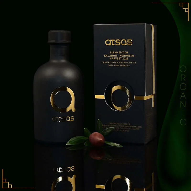 Atsas Organic Extra Virgin Olive Oil Extremely High Phenolic - Gold Blend Limited Edition 250ml