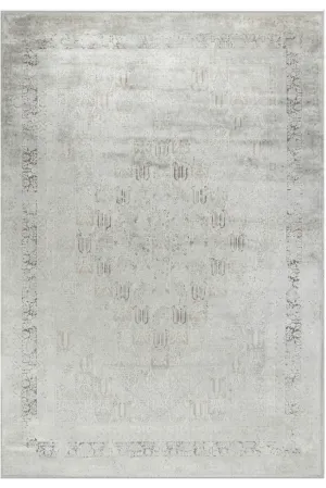 Aura Gray Bamboo Woven Modern Living Room Rug 2825