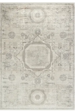 Aura Gray Bamboo Woven Modern Living Room Rug 2841