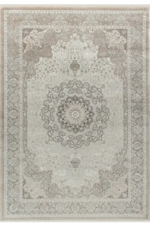 Aura Gray Bamboo Woven Modern Living Room Rug 2861