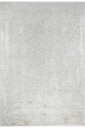 Aura Gray Bamboo Woven Modern Living Room Rug 2871