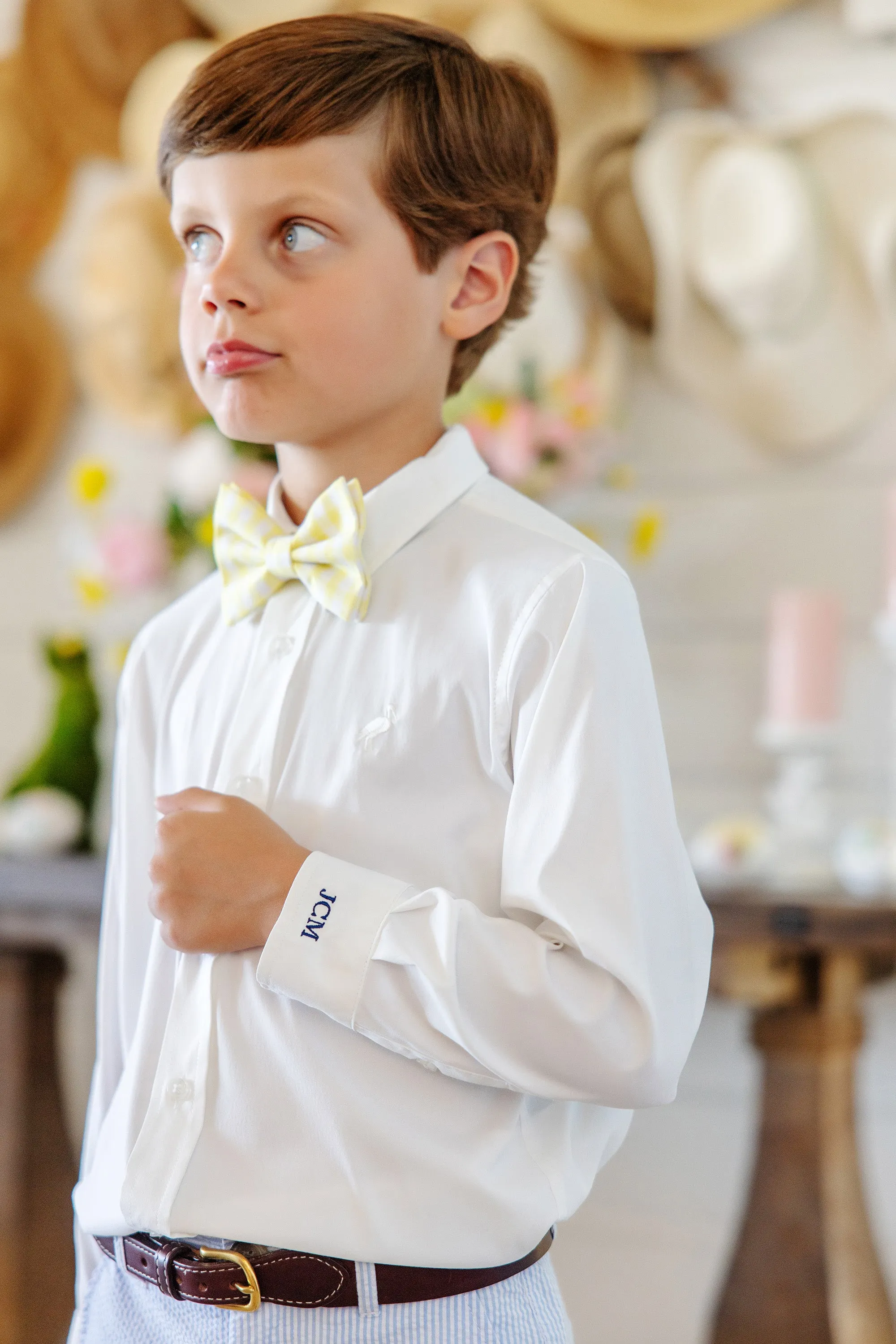Baylor Bowtie - Lake Worth Yellow Gingham