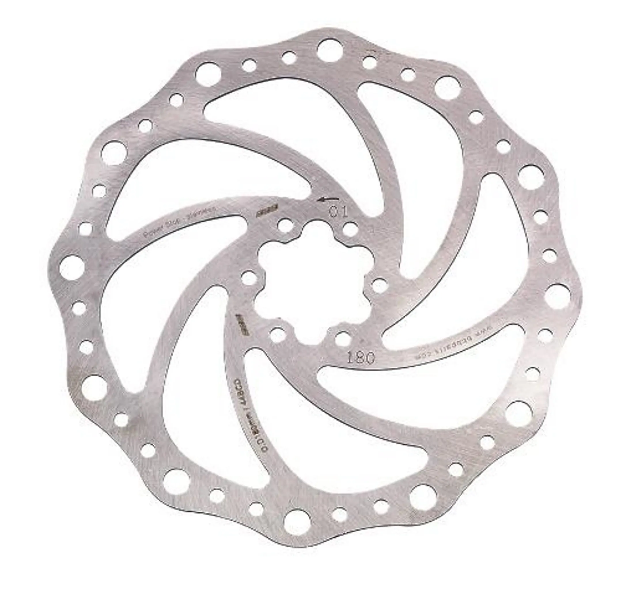 BBB 'POWERSTOP' V2 180mm ROTOR 6 BOLT S/S ALL PADS