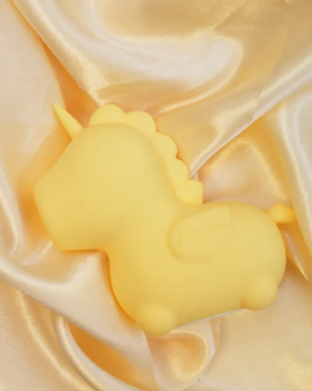 Bean Blossom Unicorn Shaped Licking Tongue Vibrator - Yellow