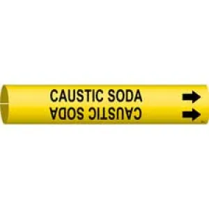 Brady CAUSTIC SODA Snap-On/Strap-On Pipe Marker|Buy Online