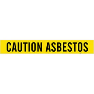 Brady CAUTION ASBESTOS Pipe Marker|Buy Online
