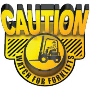 Brady Caution Watch For Forklifts 3D Floor Sign| Buy online