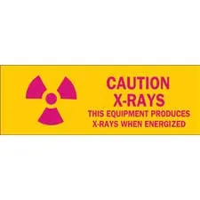 Brady CAUTION X-Rays This Equipment Produces X-Rays When Energized Sign| Buy online
