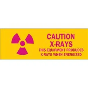 Brady CAUTION X-Rays This Equipment Produces X-Rays When Energized Sign| Buy online