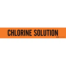 Brady CHLORINE SOLUTION Pipe Marker/ Buy Online