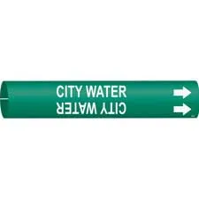 Brady CITY WATER Snap-On Pipe Marker|Buy Online