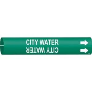Brady CITY WATER Snap-On Pipe Marker|Buy Online