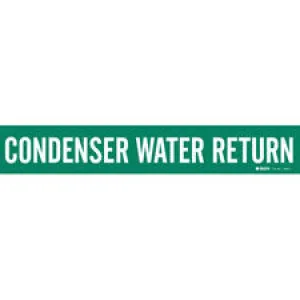 Brady CONDENSER WATER RETURN Pipe Marker|Buy Online