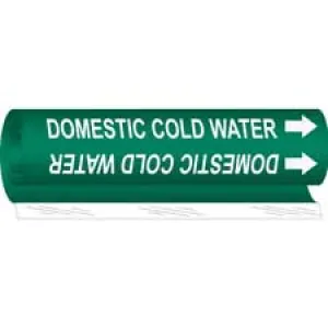 Brady DOMESTIC COLD WATER High Performance Pipe Markers|Buy Online