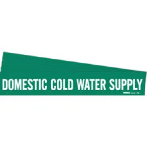 Brady DOMESTIC COLD WATER Pipe Marker|Buy Online