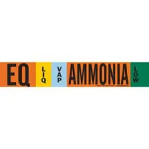 Brady EQ LIQVAP AMMONIA LOW Pipe Marker/ Buy Online
