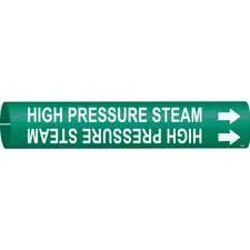 Brady HIGH PRESSURE STEAM Snap-On Pipe Marker|Buy Online