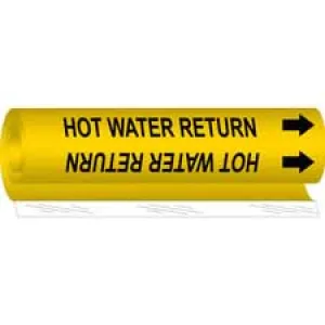 Brady HOT WATER RETURN High Performance Pipe Marker|Buy Online