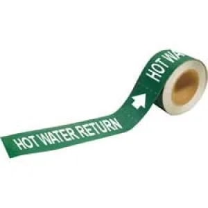 Brady HOT WATER RETURN Pipe Markers-To-Go|Buy Online
