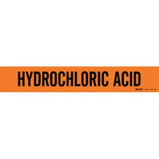 Brady HYDROCHLORIC ACID Pipe Marker|Buy Online